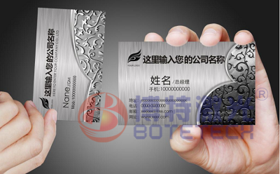 金屬名片光纖激光打標(biāo)機別處心裁的激光雕刻工藝